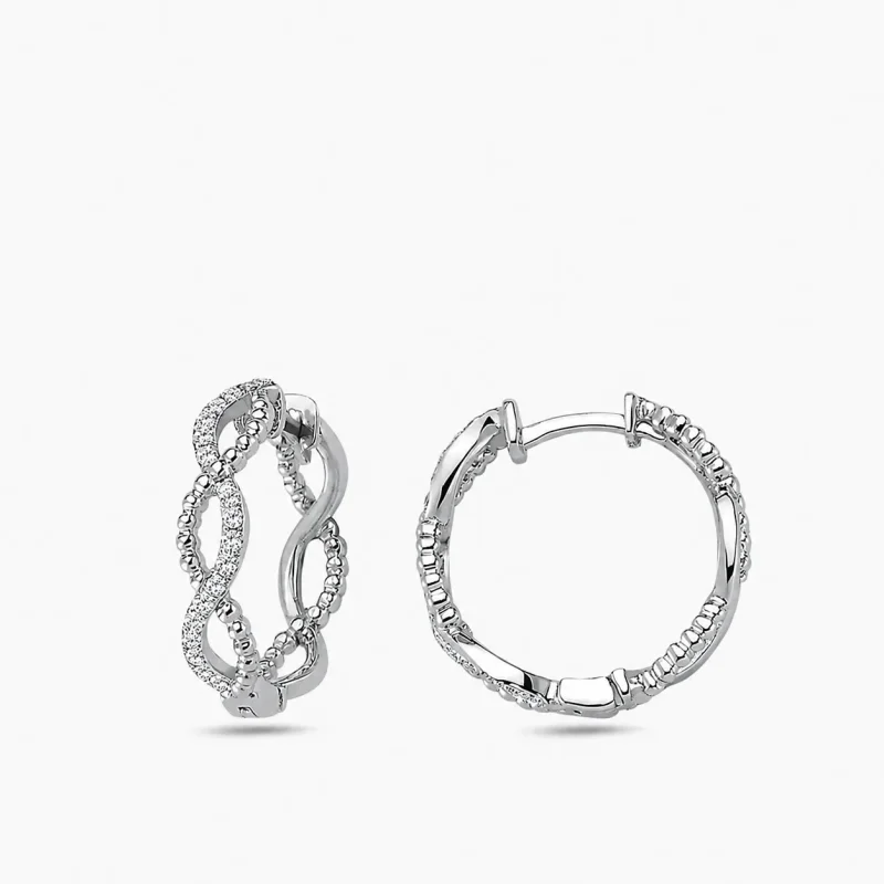 0.16 ct Pırlanta Halka Küpe