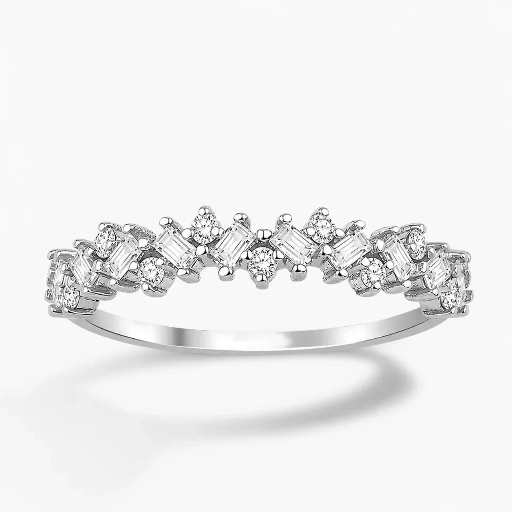 0.30 ct Pırlanta Baget Yüzük