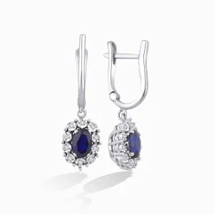 1.19 ct Safir Küpe