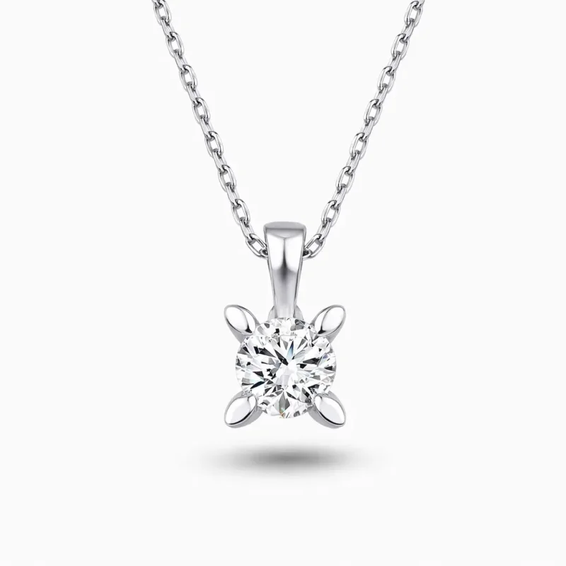 0.35 ct Pırlanta Tektaş Kolye