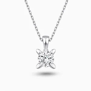 0.35 ct Pırlanta Tektaş Kolye