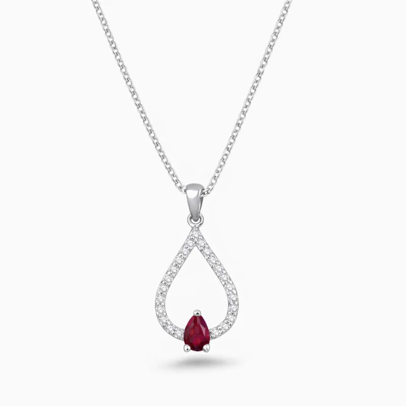 0.29 ct Yakut Kolye