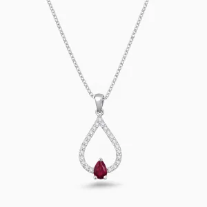 0.29 ct Yakut Kolye