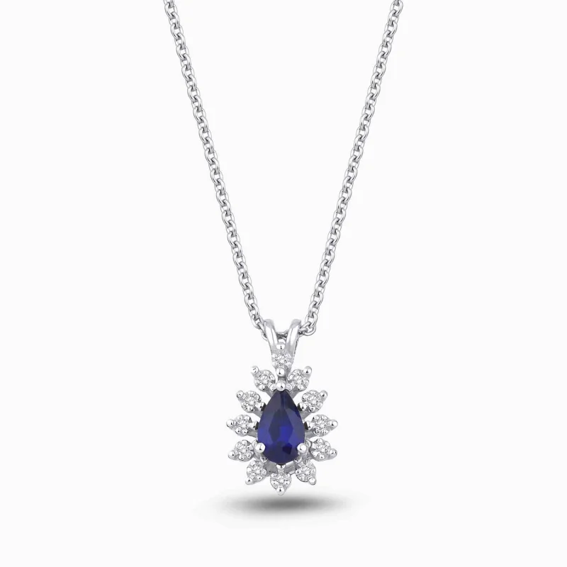 0.27 ct Safir Kolye