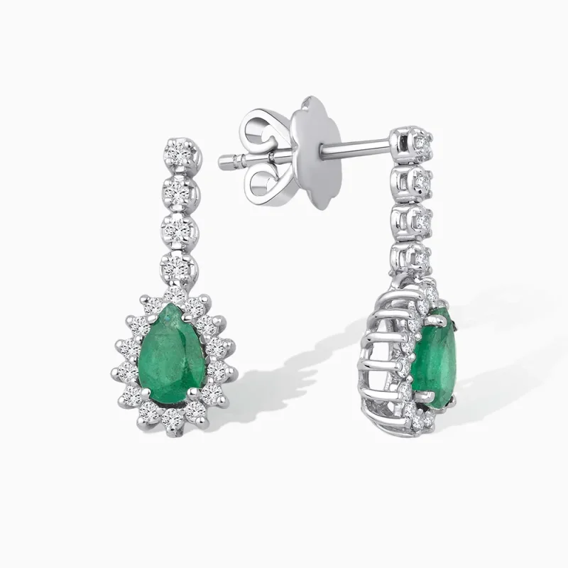 1.17 ct Zümrüt Küpe