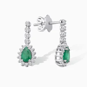 1.17 ct Zümrüt Küpe