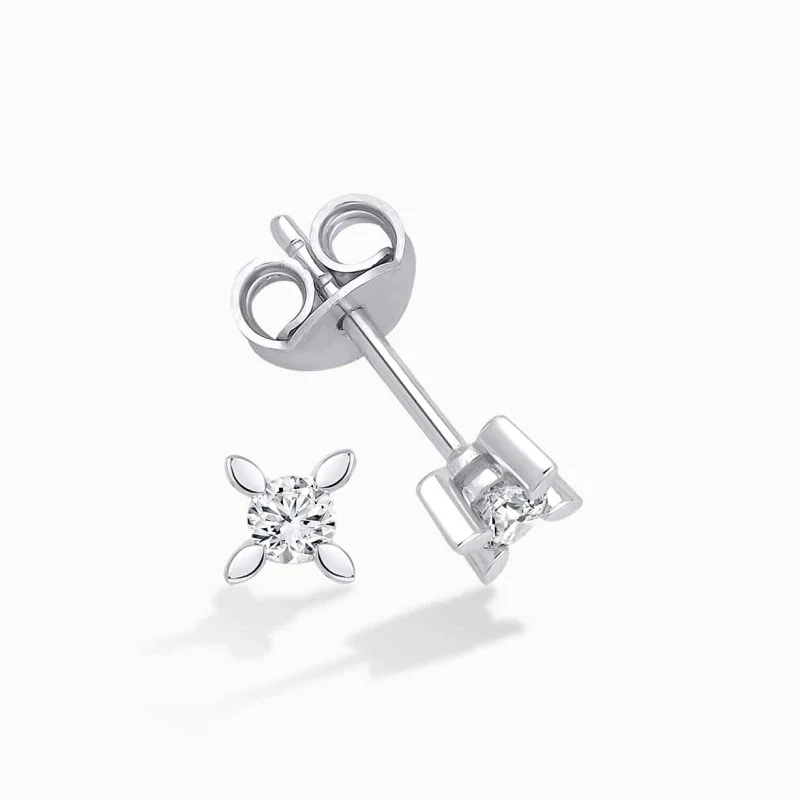 0.20 ct Pırlanta Tektaş Küpe