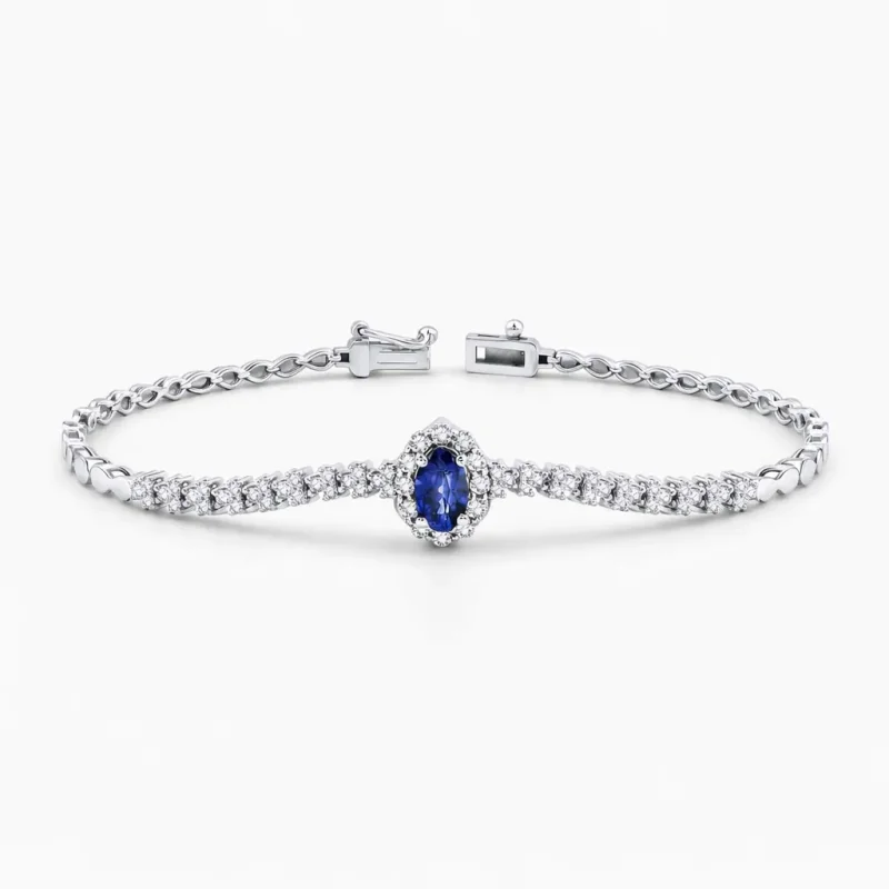 1.10 ct Safir Bileklik