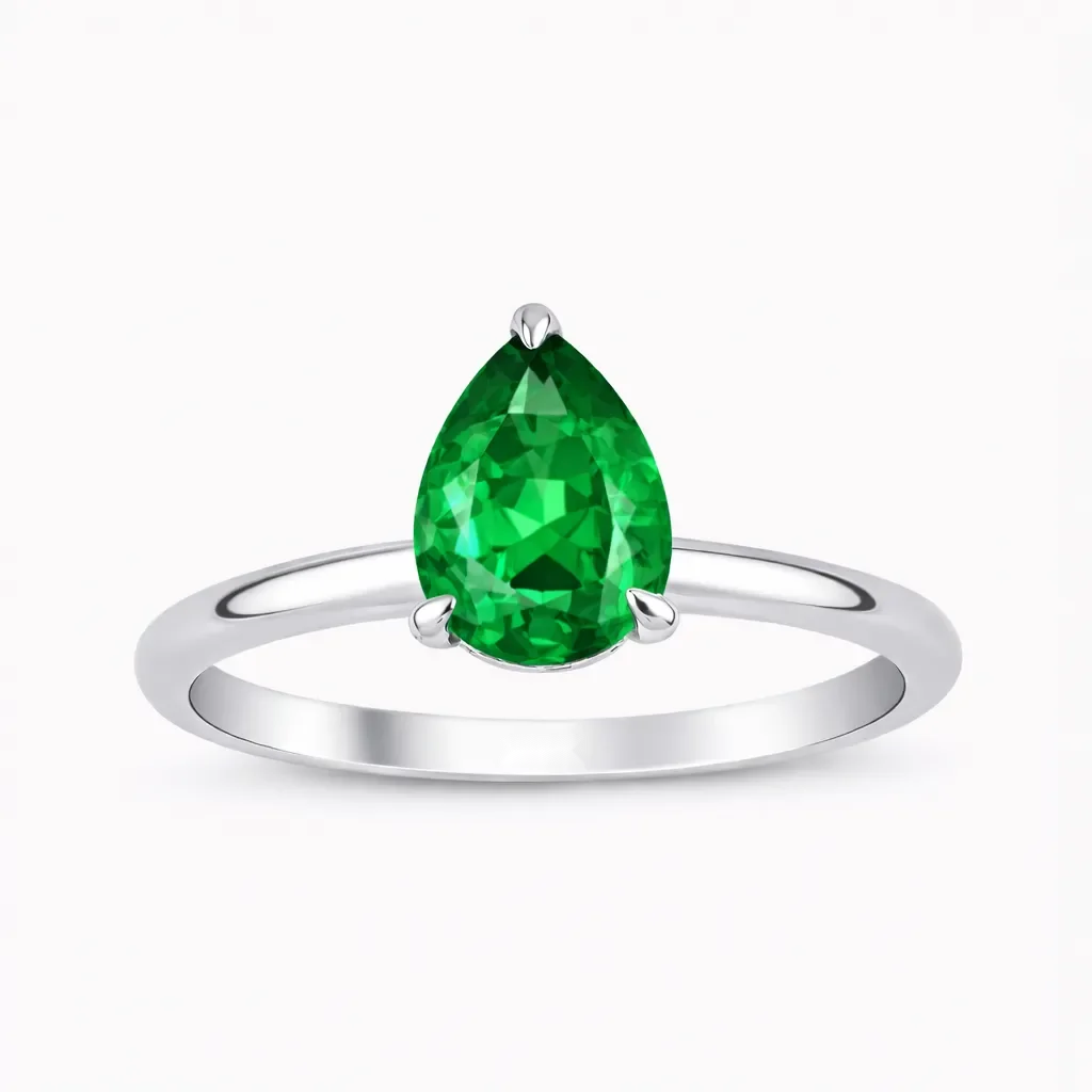 1.00 ct Zümrüt Yüzük