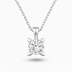 0.55 ct Pırlanta Tektaş Kolye