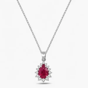 0.70 ct Yakut Kolye