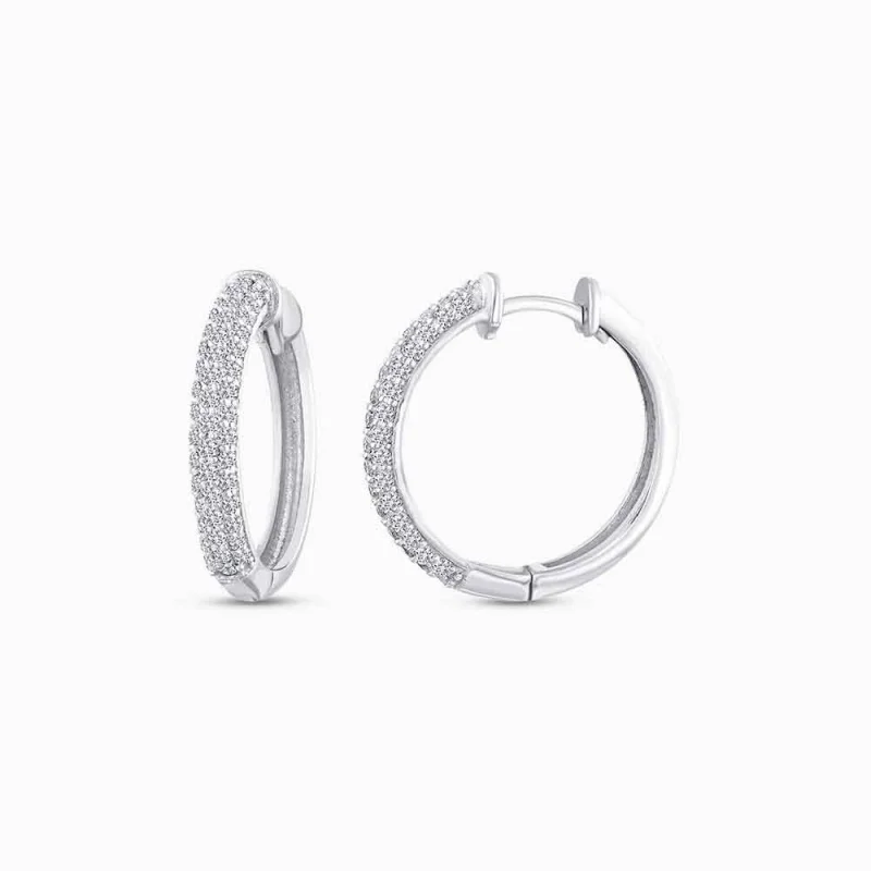 0.39 ct Pırlanta Halka Küpe