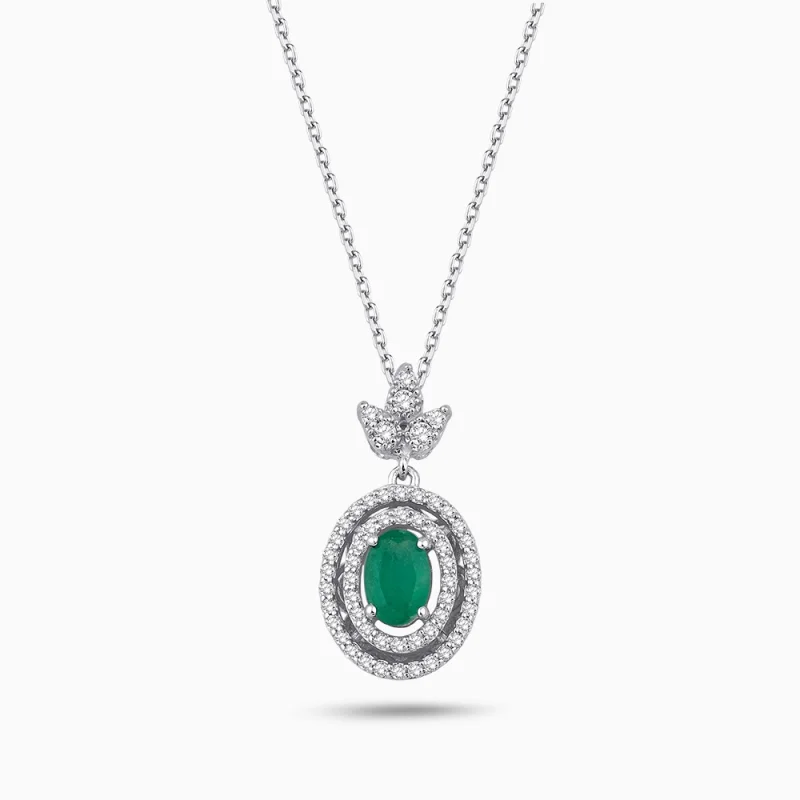 0.69 ct Zümrüt Kolye