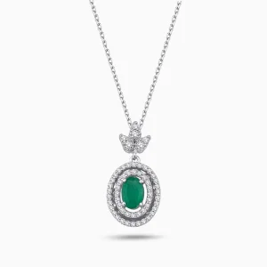 0.69 ct Zümrüt Kolye
