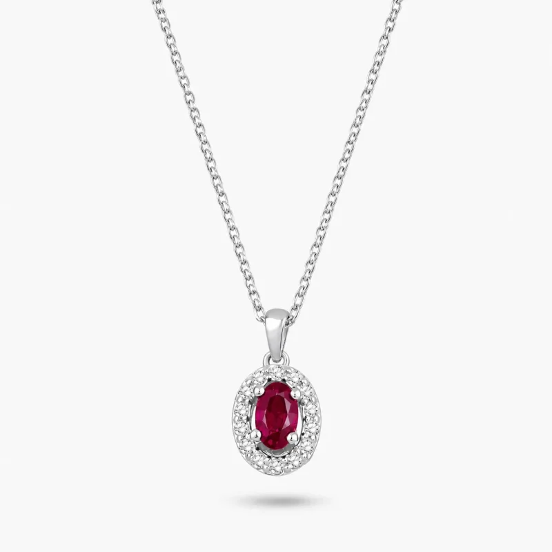 0.42 ct Yakut Kolye
