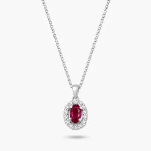 0.42 ct Yakut Kolye