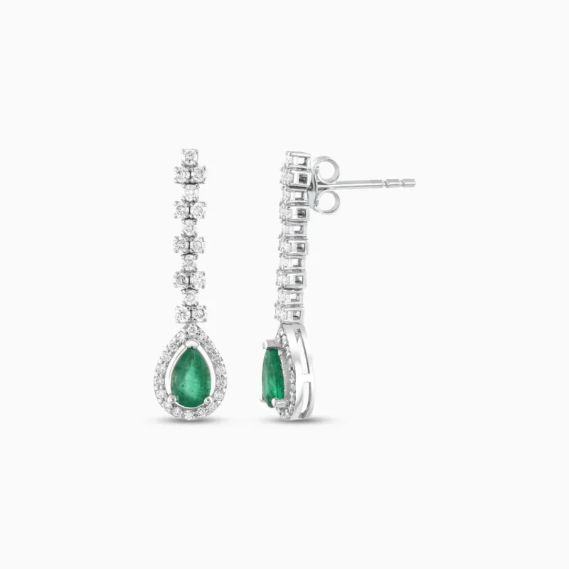 1.19 ct Zümrüt Küpe