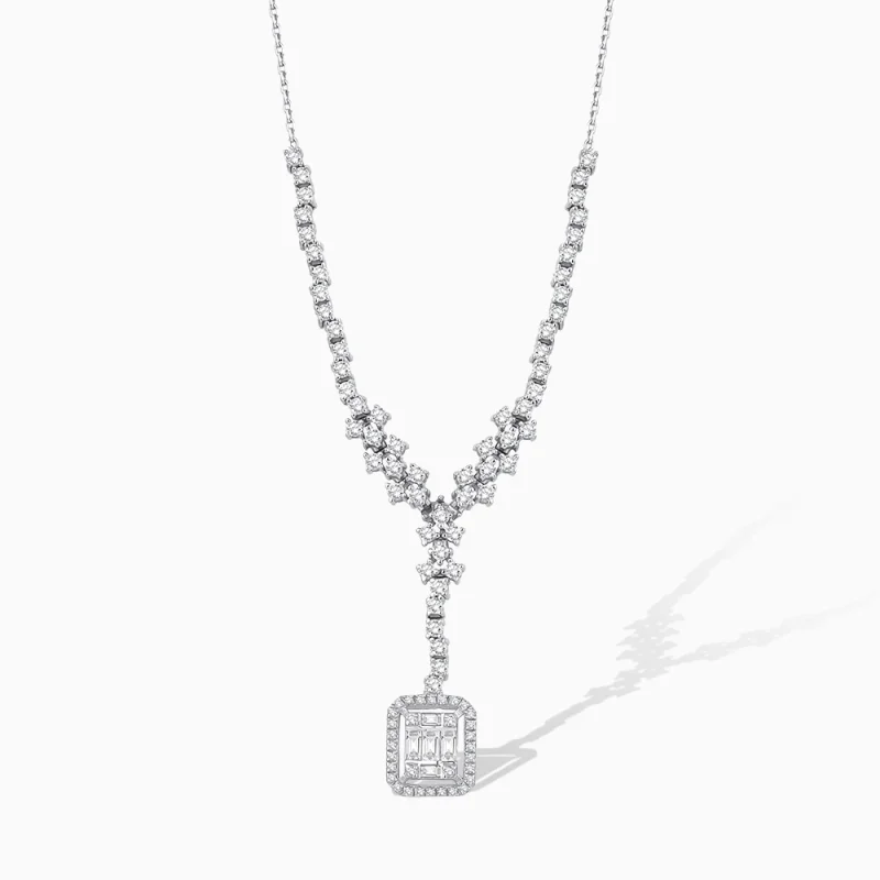 1.24 ct Pırlanta Baget Kolye