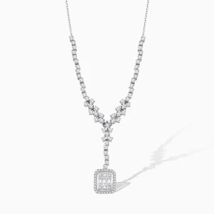 1.24 ct Pırlanta Baget Kolye