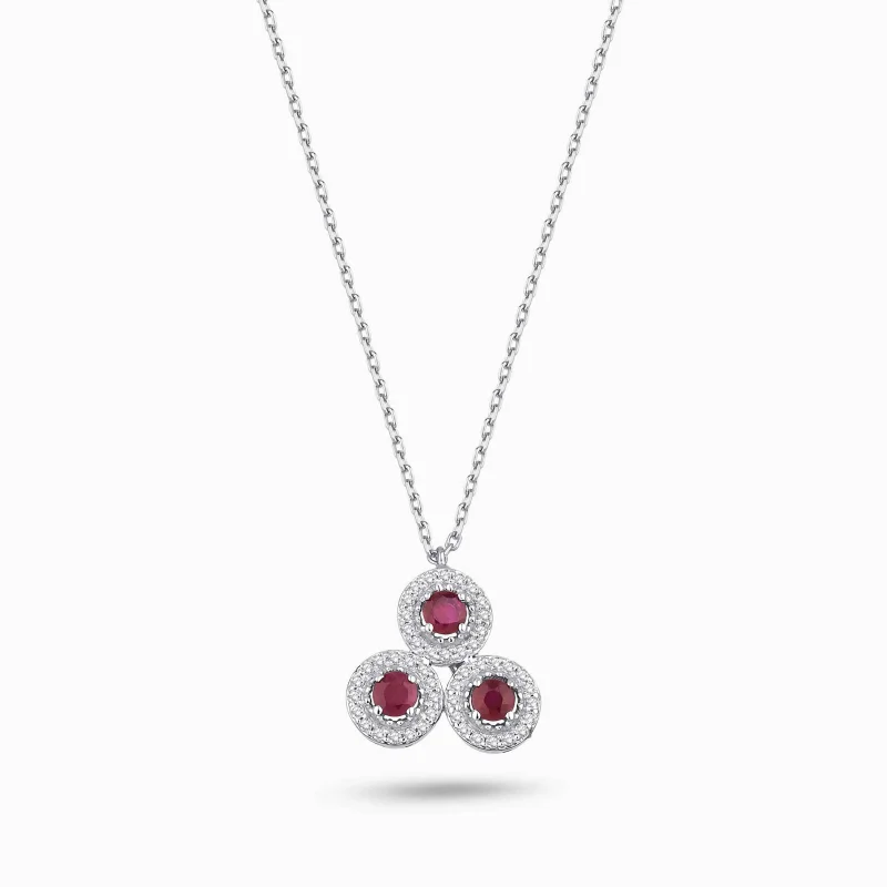 0.59 ct Yakut Kolye