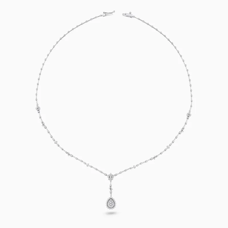 1.18 ct Pırlanta Baget Kolye