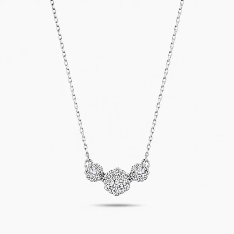 0.35 ct Pırlanta Tria Kolye