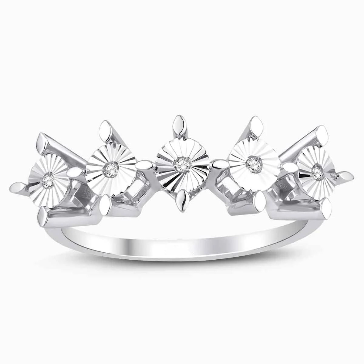 0.03 ct Pırlanta Beştaş Yüzük