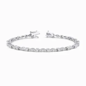 2.72 ct Pırlanta Su Yolu Bileklik