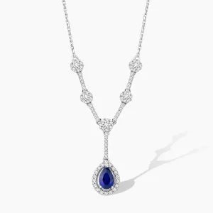 0.99 ct Safir Kolye