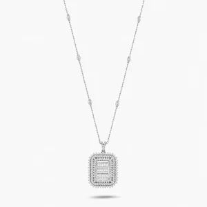 1.12 ct Pırlanta Baget Kolye