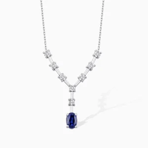 0.50 ct Safir Kolye