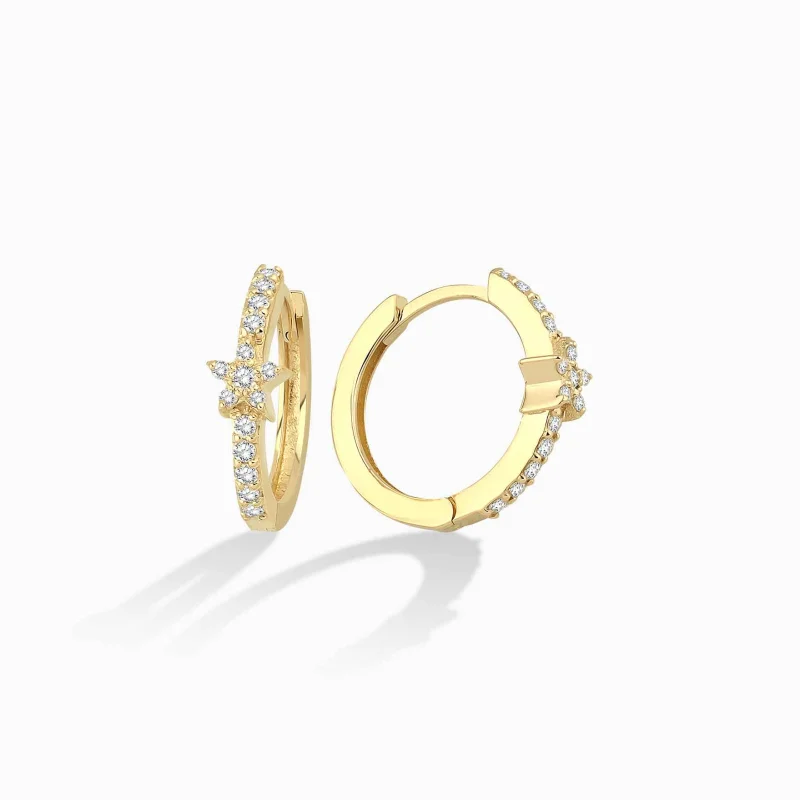 0.22 ct Pırlanta Halka Küpe