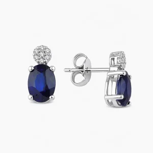 1.10 ct Safir Küpe