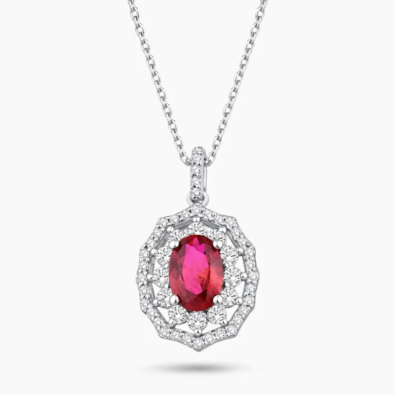 1.25 ct Yakut Kolye