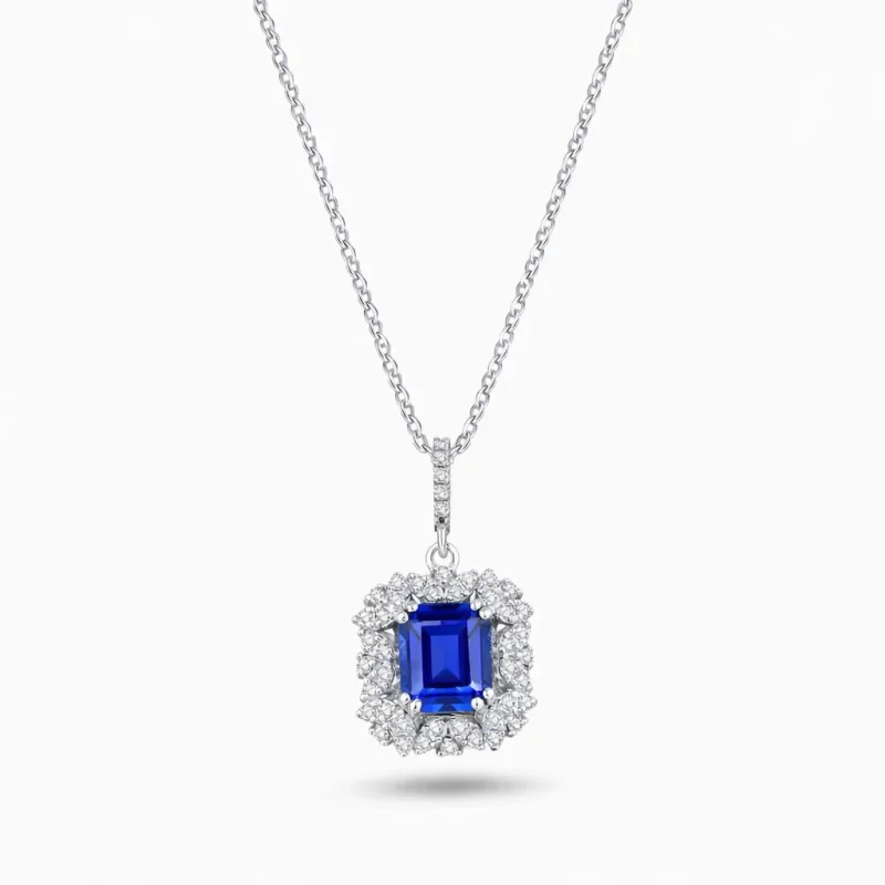 1.83 ct Safir Kolye
