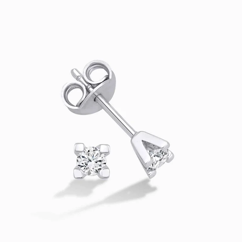0.20 ct Pırlanta Tektaş Küpe