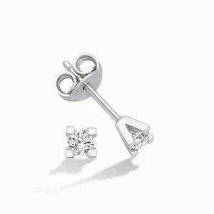 0.20 ct Pırlanta Tektaş Küpe