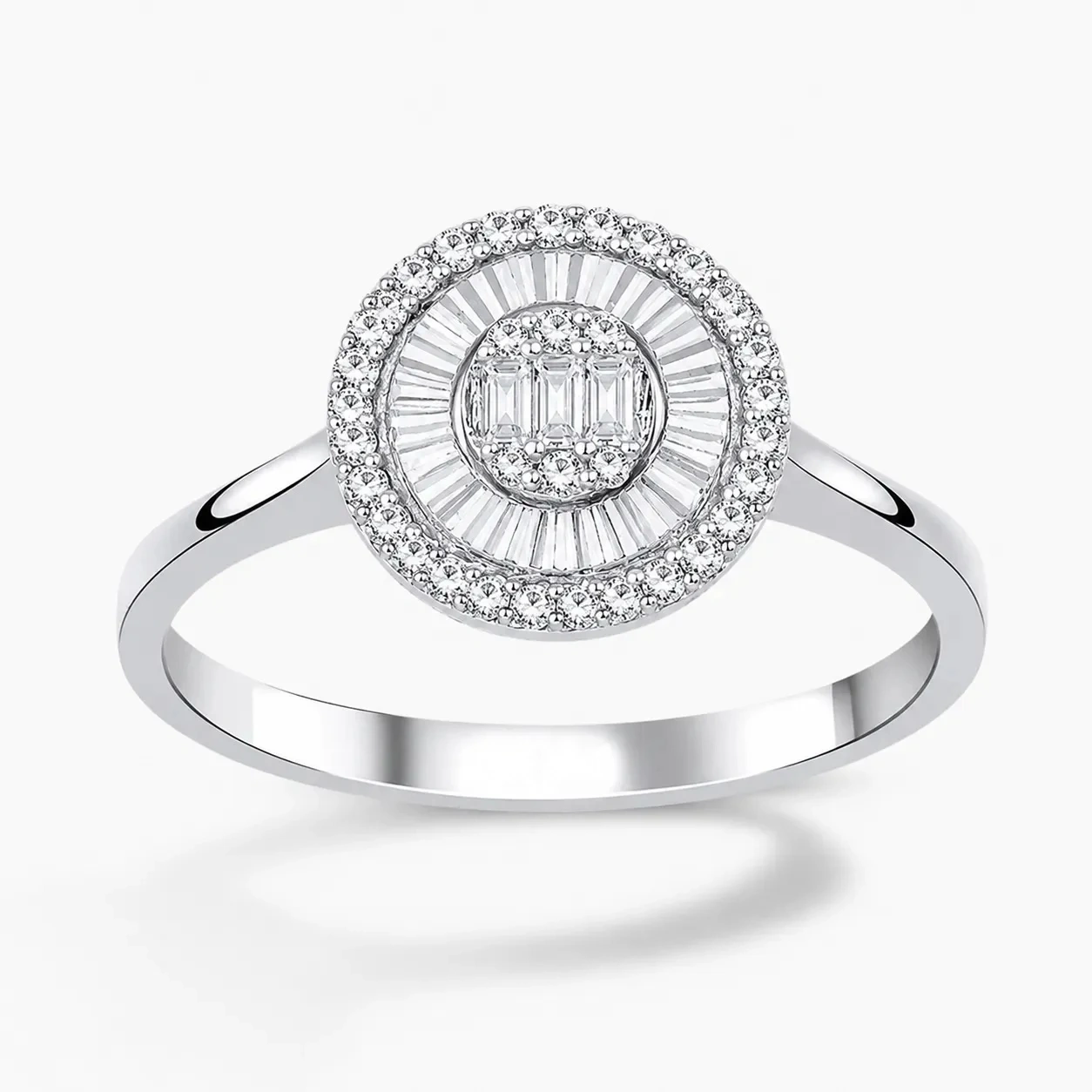 0.20 ct Pırlanta Baget Yüzük
