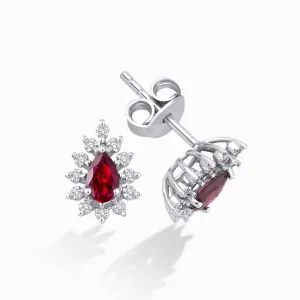 0.53 ct Yakut Küpe