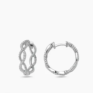 0.16 ct Pırlanta Halka Küpe