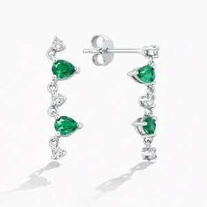 0.65 ct Zümrüt Küpe