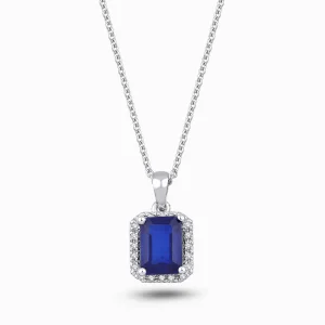 1.35 ct Safir Kolye