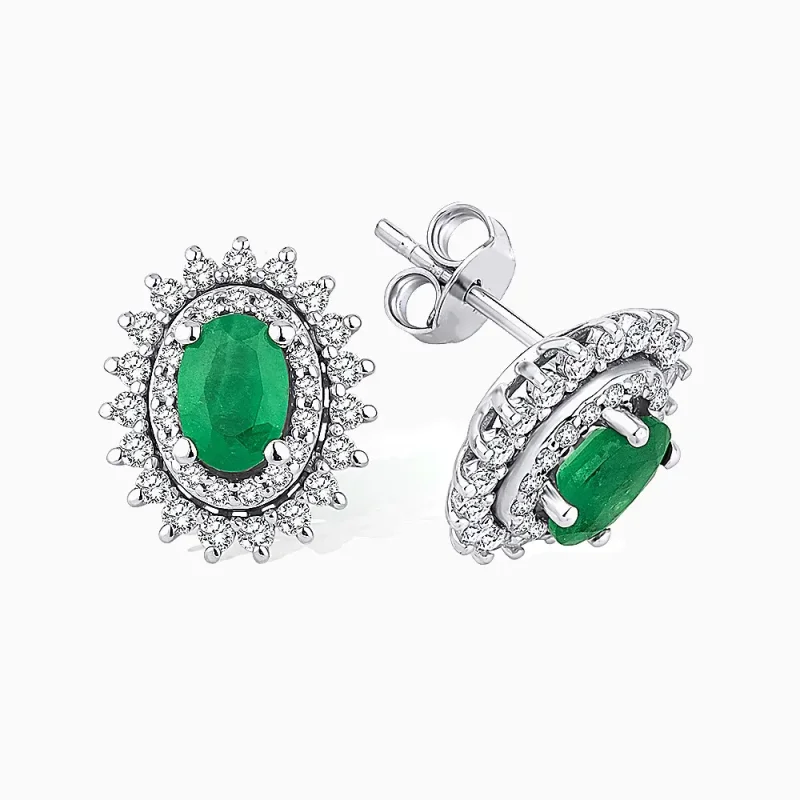 1.44 ct Zümrüt Küpe