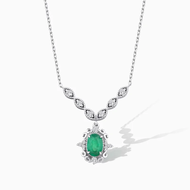 1.08 ct Zümrüt Kolye