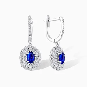 1.94 ct Safir Küpe