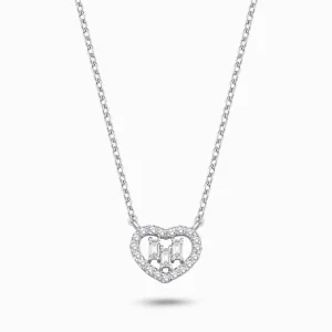 0.23 ct Pırlanta Baget Kolye