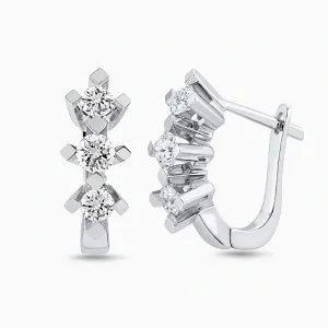 0.60 ct Pırlanta Tria Küpe