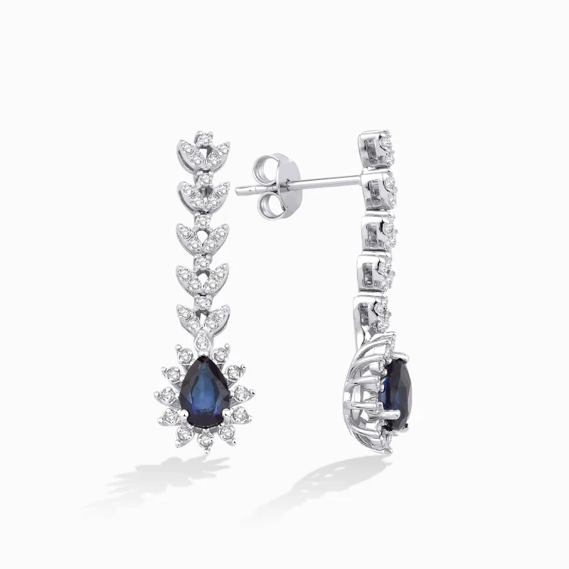 1.45 ct Safir Küpe
