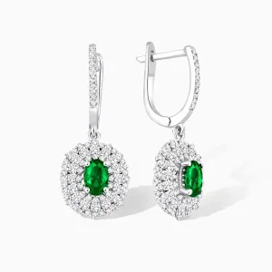 1.63 ct Zümrüt Küpe