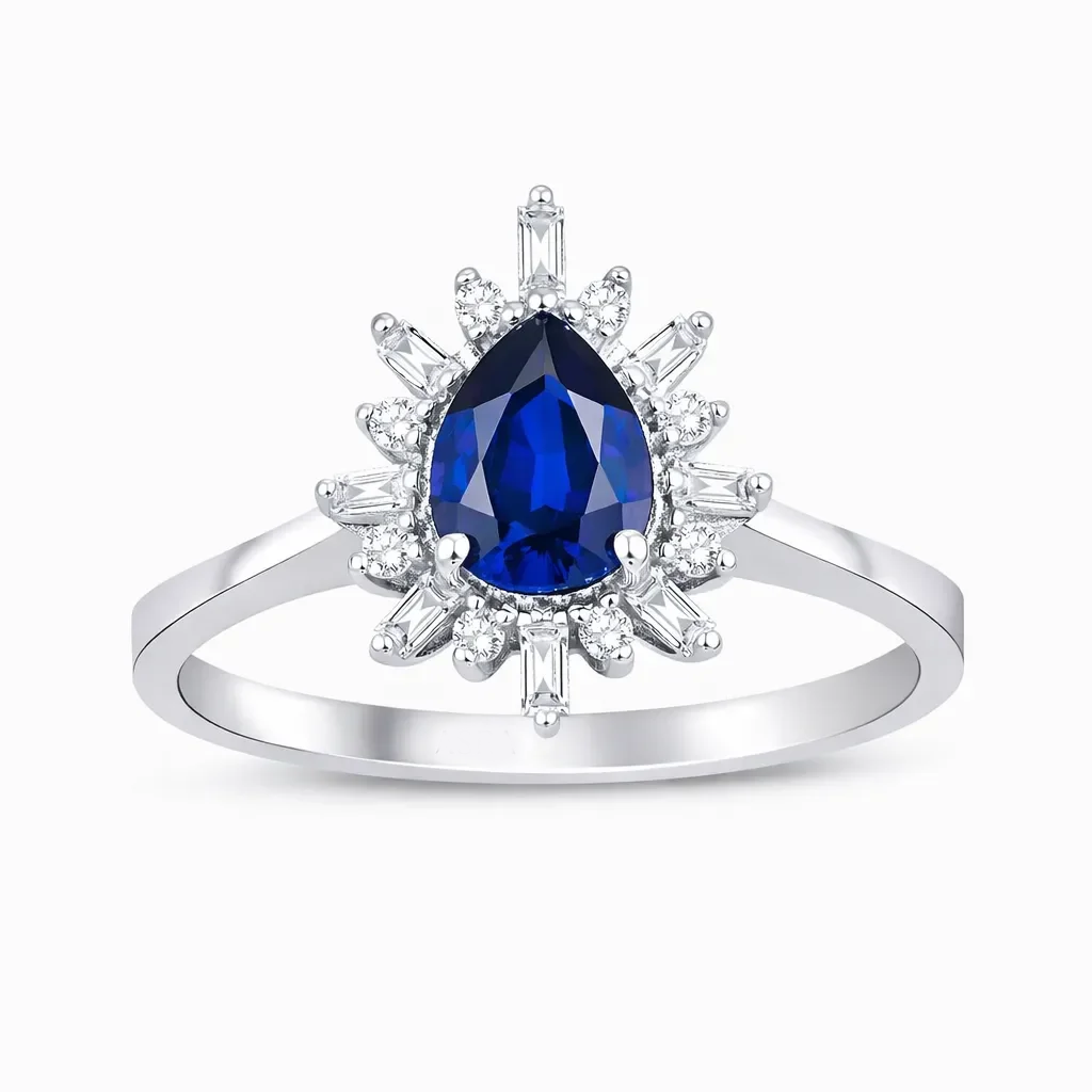 0.91 ct Safir Yüzük